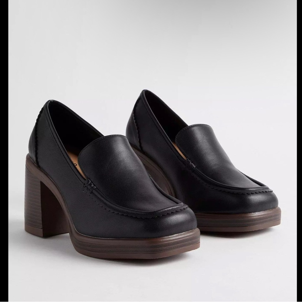 Torrid mock toe platform loafers size 11‎ chunky block heel